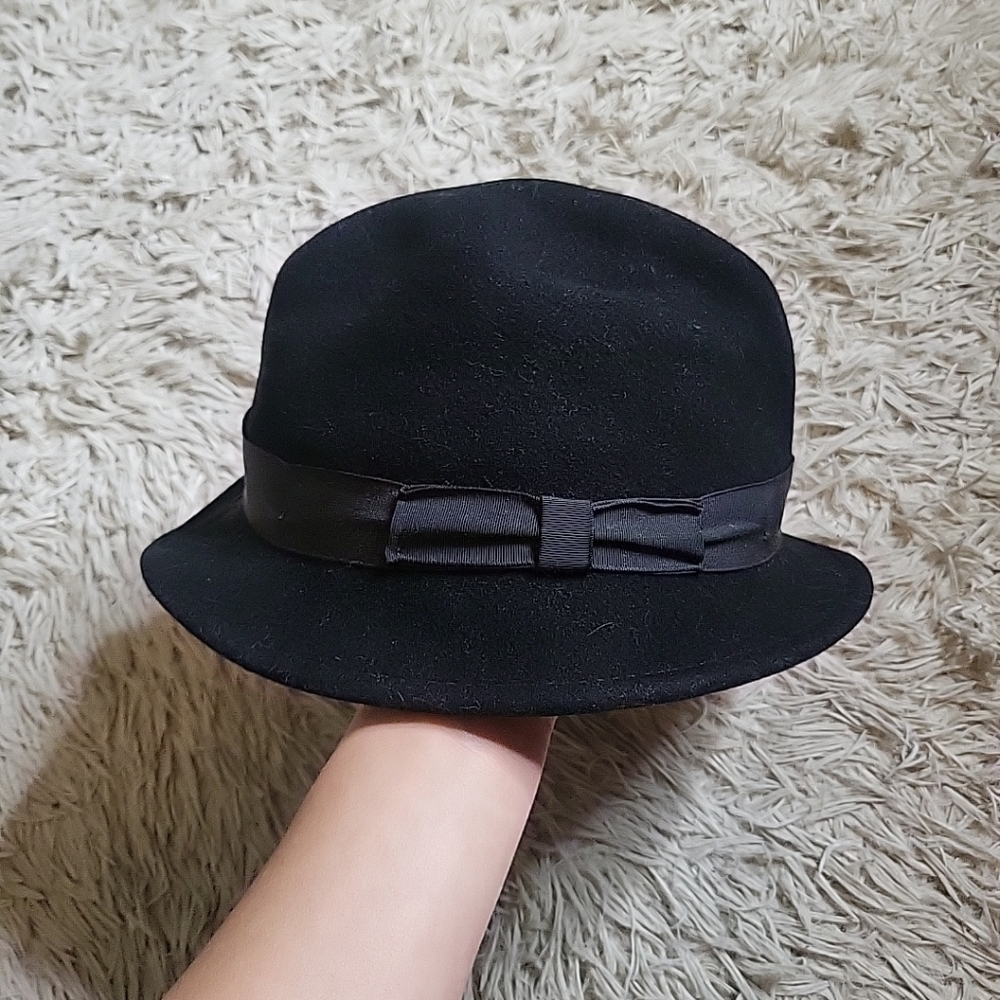 Vintage New York Hat Co Black Fedora Hat Cap Classic Mobwife